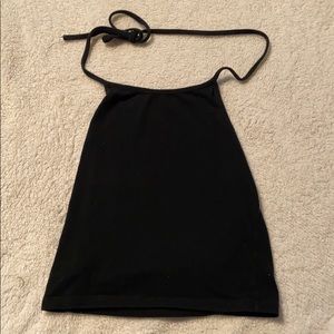 Brandy Melville Black halter tie top.